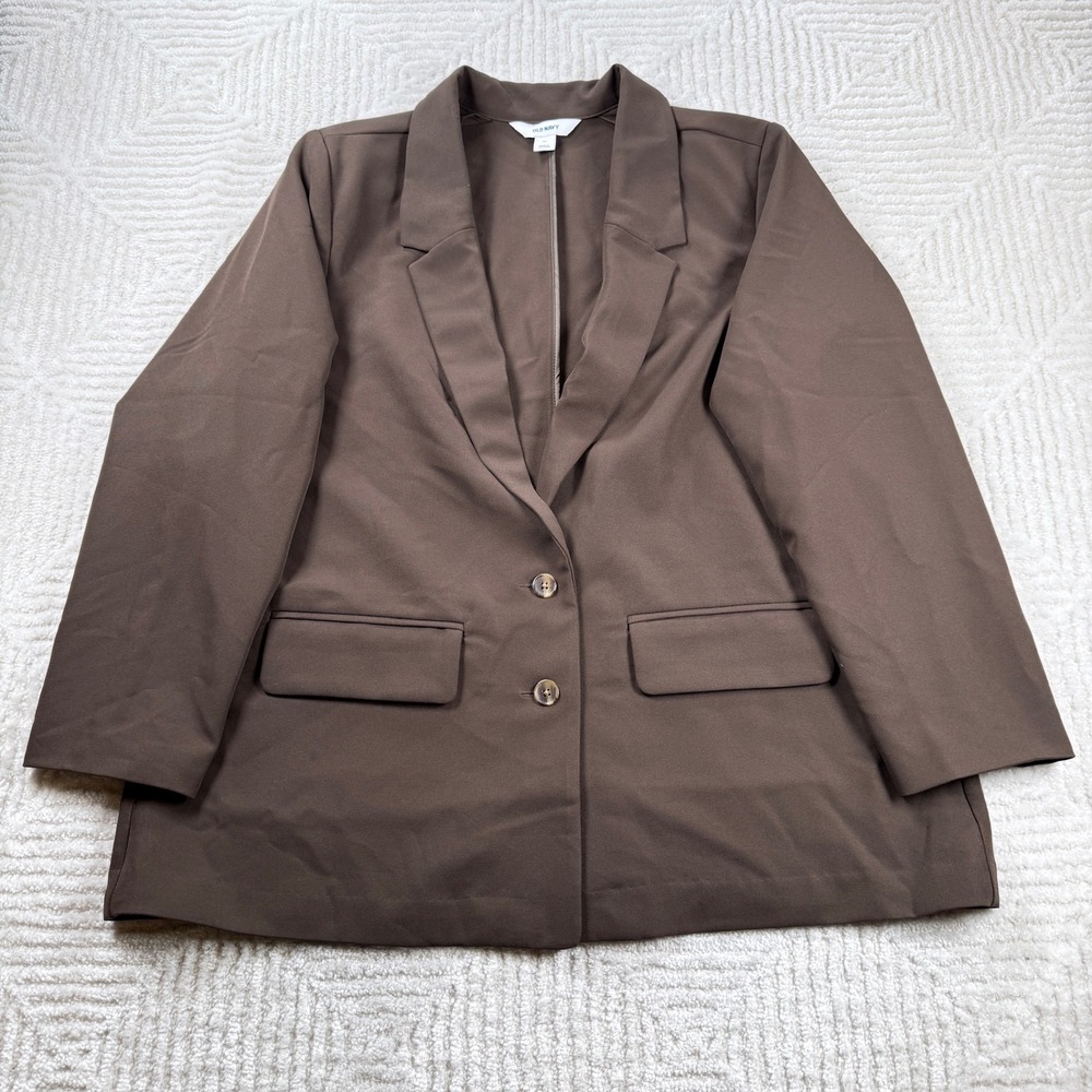 Old Navy Blazer NWT Women's XL Brown Work Office Smart Professional Business